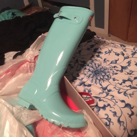 Not for sale! lucky I found new mint Hunter boots