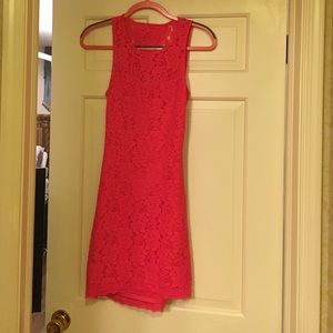 Express lace floral dress