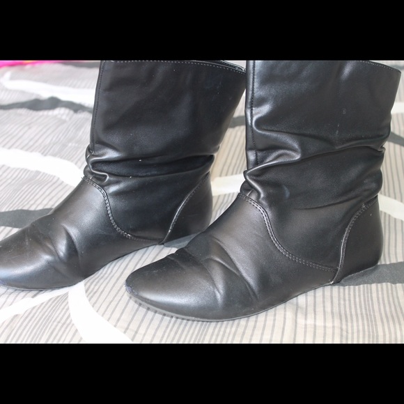 Black ankle boots