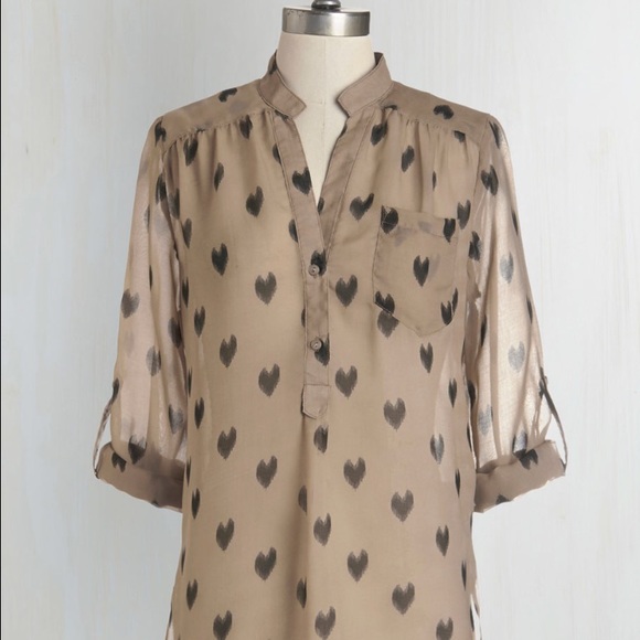Modcloth's "Love Ballad Tunic in Sheer Tan"