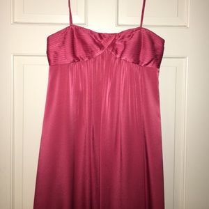 BCBG hibiscus pink strapless dress