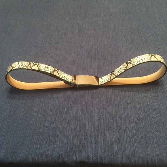 Snake print belt