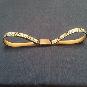 Snake print belt