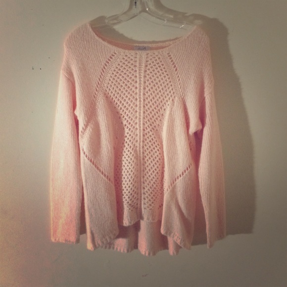Bright baby pink Delias cozy sweater