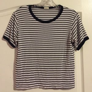 Brandy Melville striped cropped top