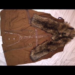 Anthropologie faux fur vest