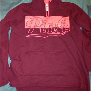 Vs pink half zip💛