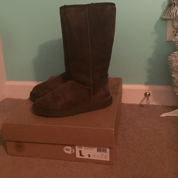 Tall Chocolate Brown UGGs