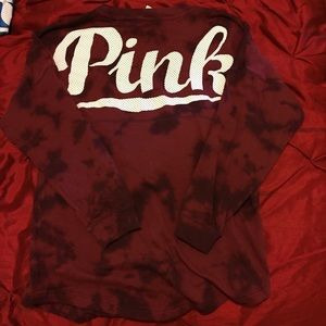 Maroon Tie Dye Varsity Crew