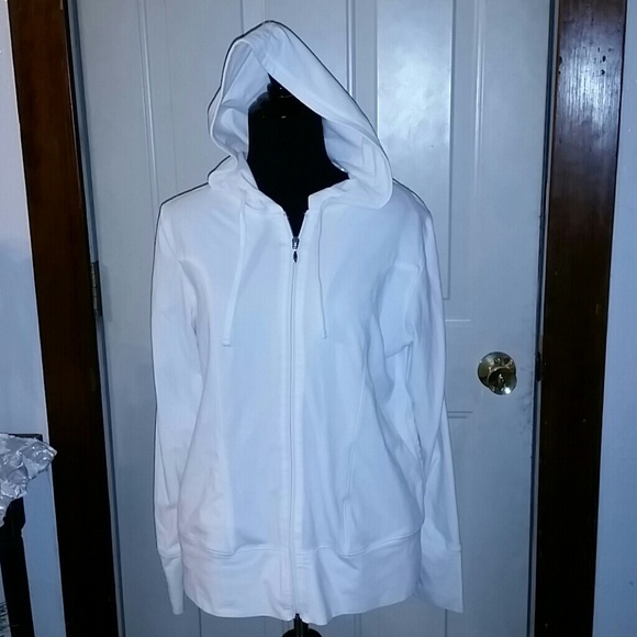 White full zip jacket