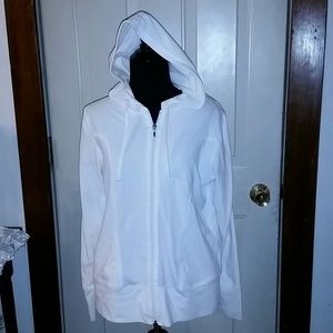 White full zip jacket