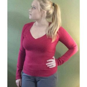 Express v-neck long sleeve sweater