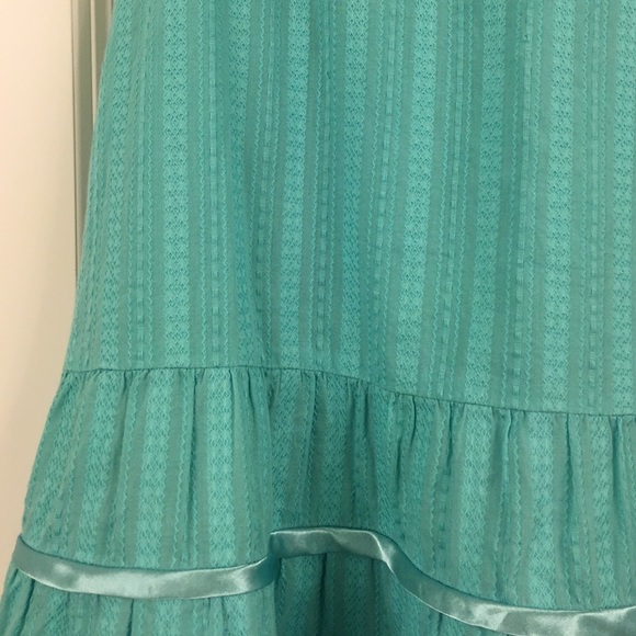 🚫SOLD🚫 The Limited Aqua skirt with satin bow - Picture 2 of 3