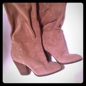Vince Camuto camel suede boots
