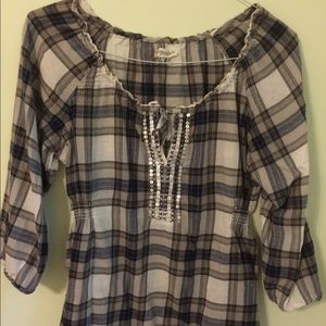 Plaid Blouse