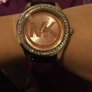 Black pleather watch