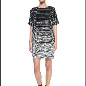 Vince black and white shift dress