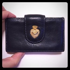 Juicy Couture leather card wallet
