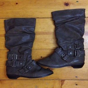 Gray Material Girl Boots