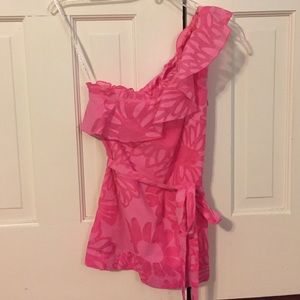 One Shoulder Lilly Pulitzer Top