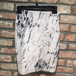 Zara Marble Pencil Skirt