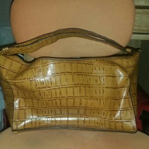 ADRIENNE VITTADINI CROCODILE PRINT SHOULDER BAG