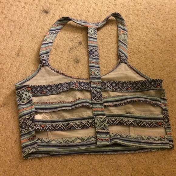 Tribal print bralette crop top - Picture 2 of 2