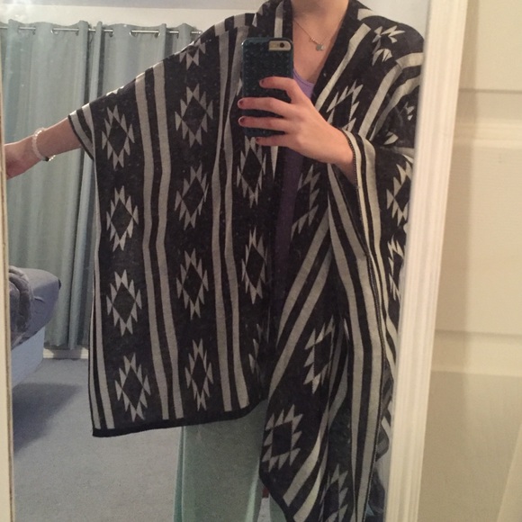Black and white cardigan