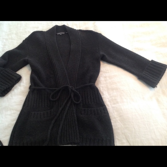 Vince dark grey wrap sweater