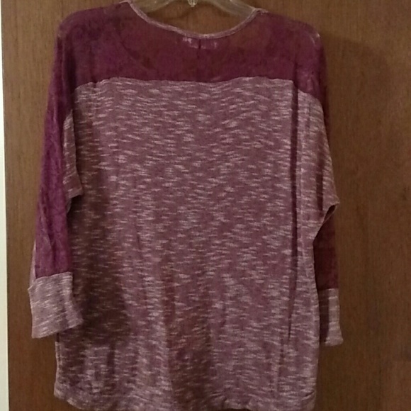 Rewind - Oversized Hi Lo Rewind Rose Lace & Knit Too from ...