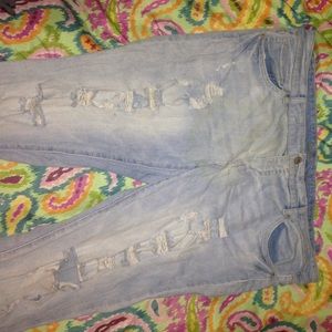 Light wash jeans