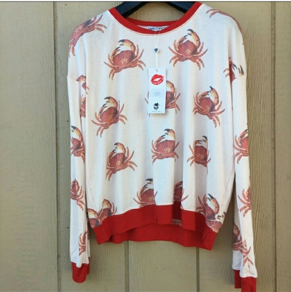 WILDFOX crabby moonlight sweater Sz S new - Picture 2 of 3