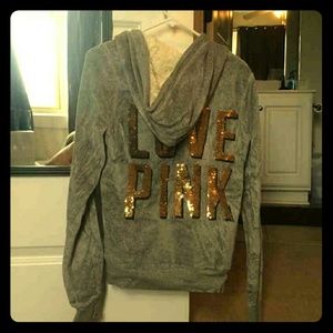 Victoria secret fur lined hoodie