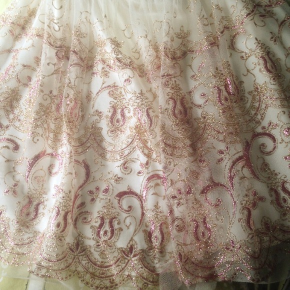 Gorgeous Satin Formal Glitter Party Prom Dress - Picture 4 of 4