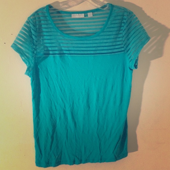 Blue, short-sleeve top
