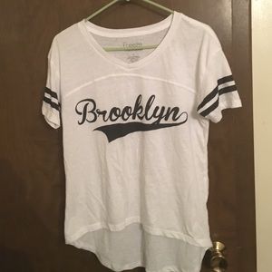 White Brooklyn tee