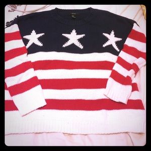 American flag sweater