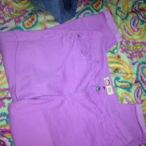 Purple jeans