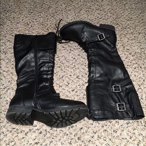 Knee High Grunge Boots