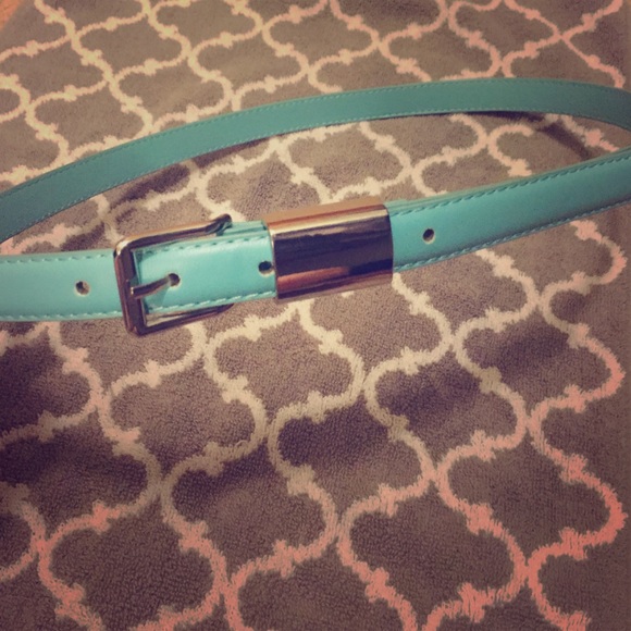 Baby Blue and Silver Belt