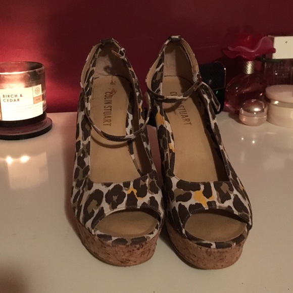Leopard wedges