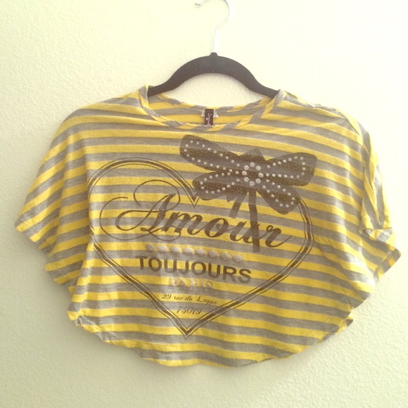 Striped Paris Crop Top