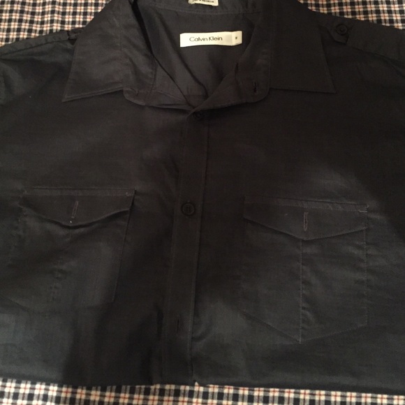 New!!! Calvin Klein Short Sleeve Navy Blue