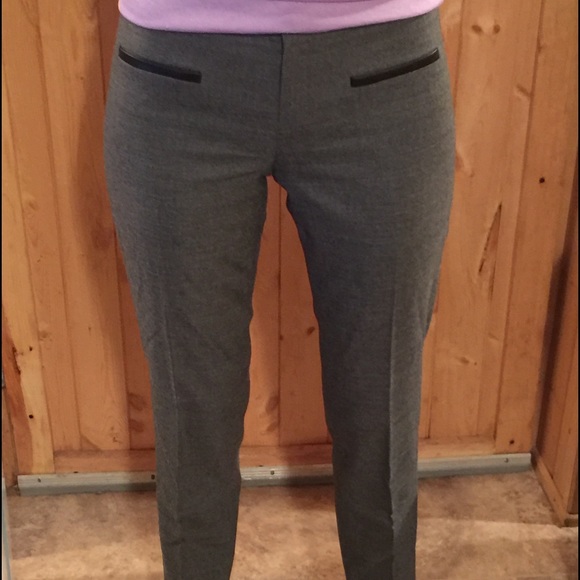 Club Monaco Leather Wool Pants