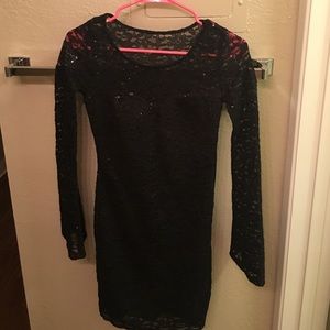 Right lacy black dress size 2