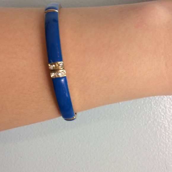 Blue and gold bracelet