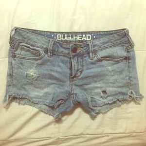 PacSun light wash shorts