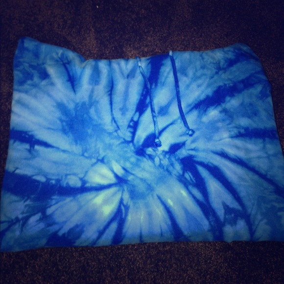 Blue tie dye hoodie