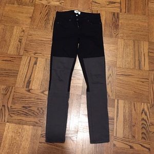 SOLD ✔️PAIGE black & gray skinny jeans