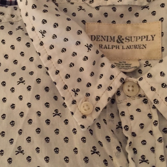Like new Ralph Lauren Skull Shirt